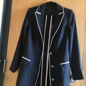 Blazer Dress with Plunging Neckline